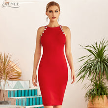 ADYCE Vestidos Sexy Sleeveless Halter Bodycon Bandage Party Dress - H7931