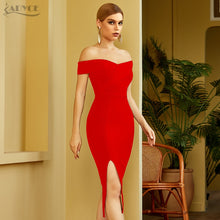 ADYCE Vestidos Sexy Short Sleeve Bodycon Off Shoulder Bandage Party Dress - H8074